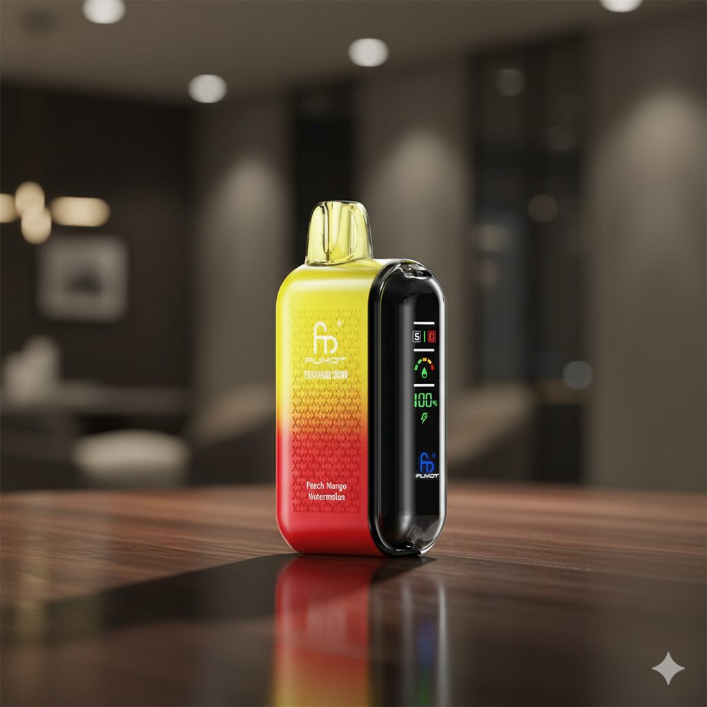 Fumot 20000 disposable vape in peach mango flavor