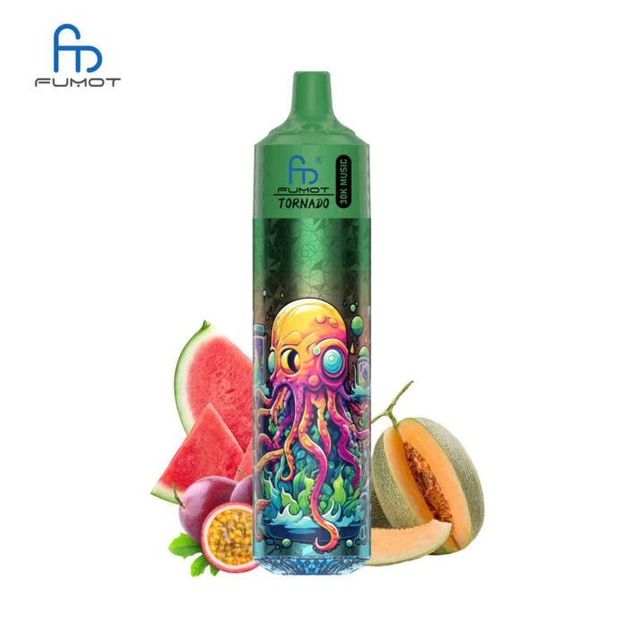 Fumot 30K disposable vape device with 30000 puffs, premium design and rich flavors.