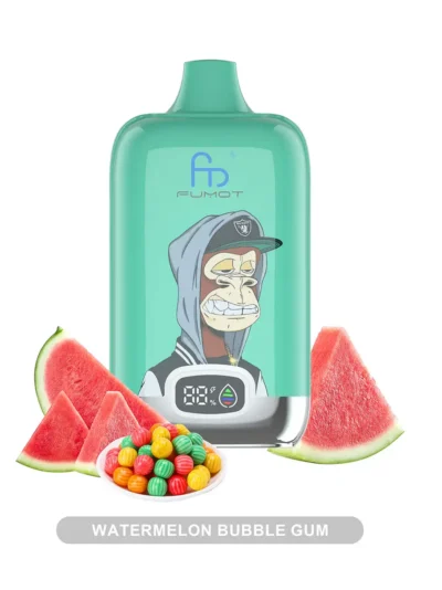 Fumot 12000 disposable vape in Watermelon Bubble Gum flavor